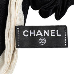 Silk CC Bow Scrunchie