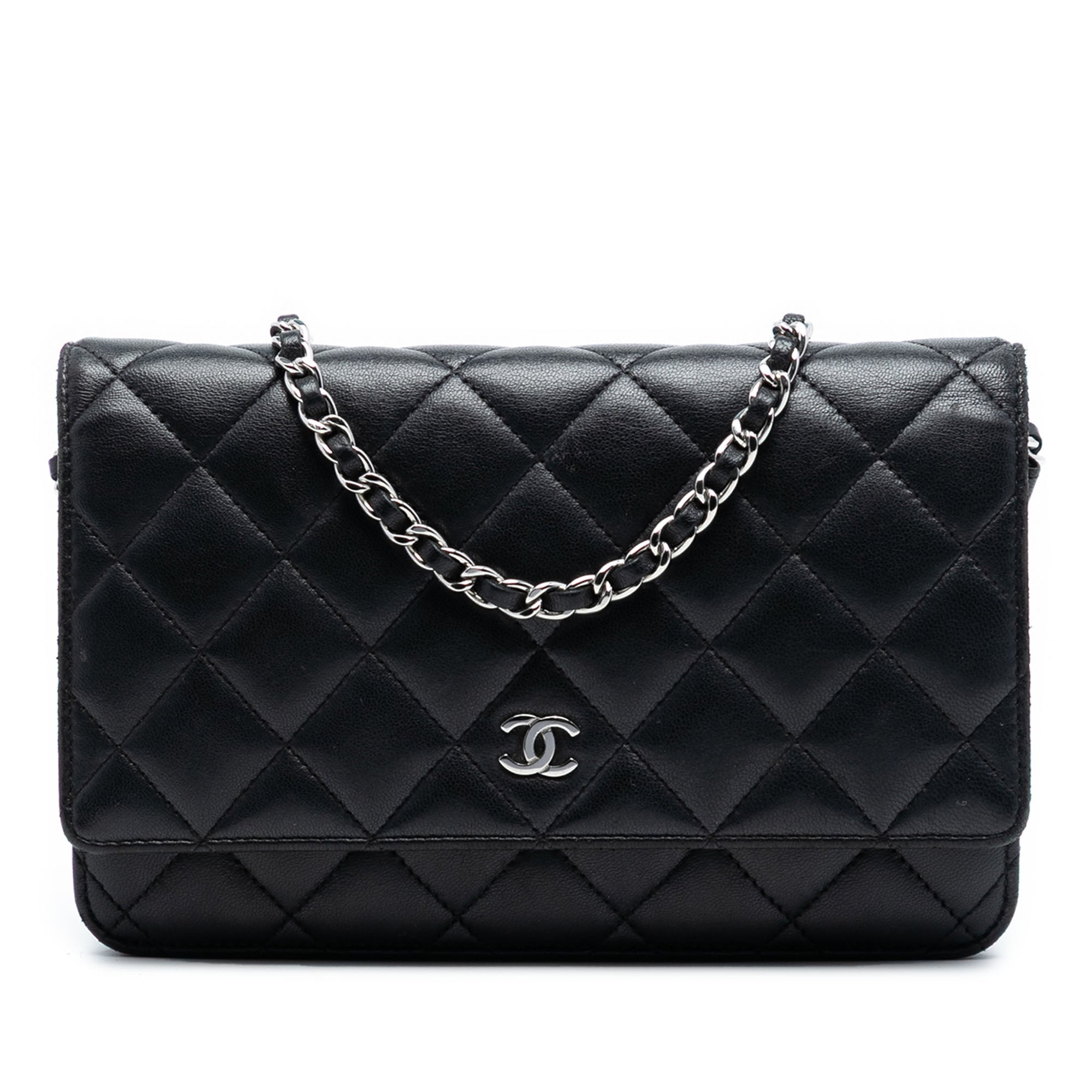 CC Quilted Lambskin Wallet On Chain
