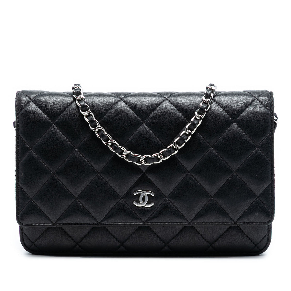 CC Quilted Lambskin Wallet On Chain