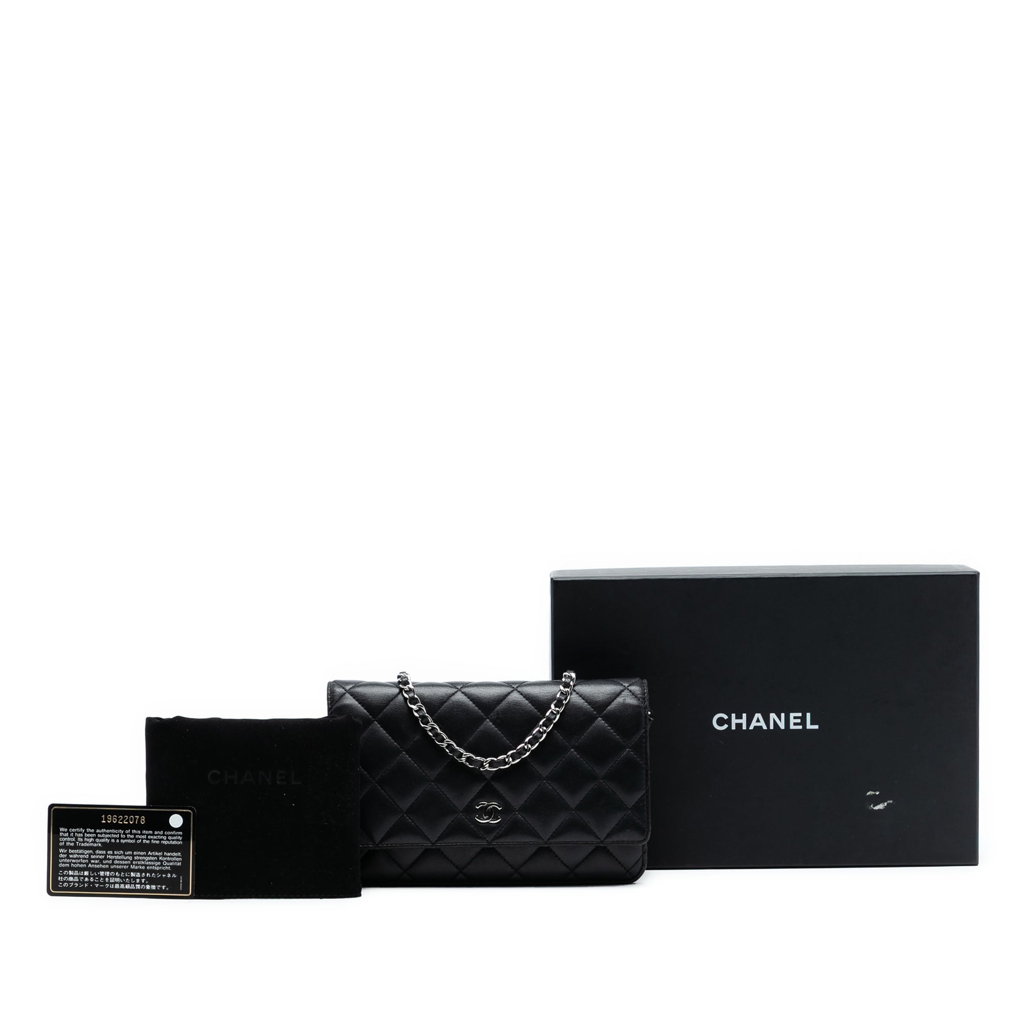 CC Quilted Lambskin Wallet On Chain