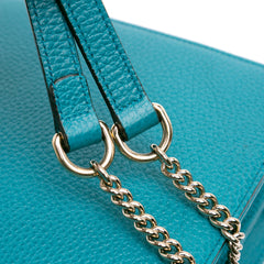 Medium Dollar Calfskin Interlocking G Crossbody