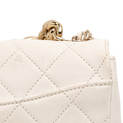Quilted Lambskin Studded Beauty Begins Flap