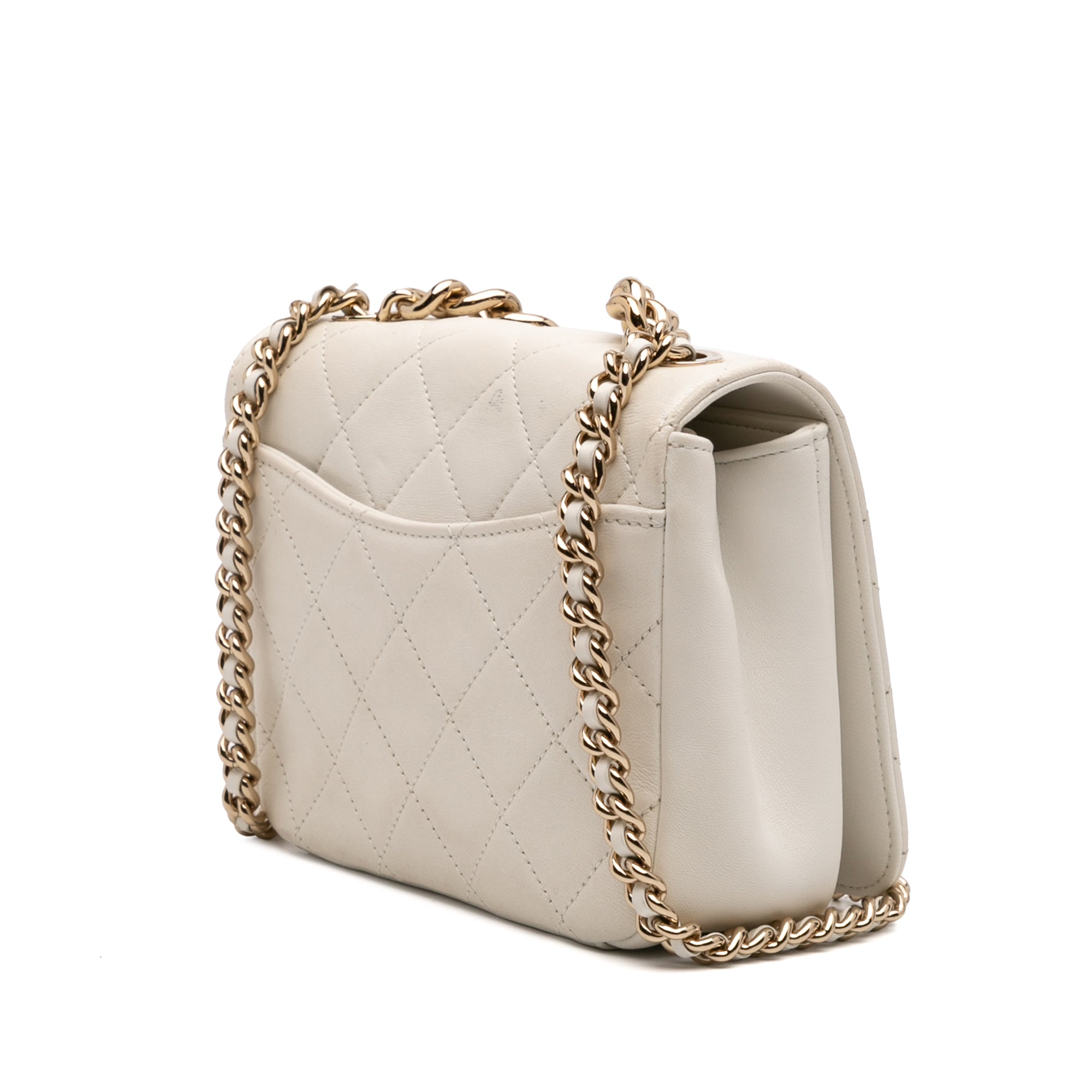 Quilted Lambskin Studded Beauty Begins Flap