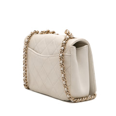 Quilted Lambskin Studded Beauty Begins Flap