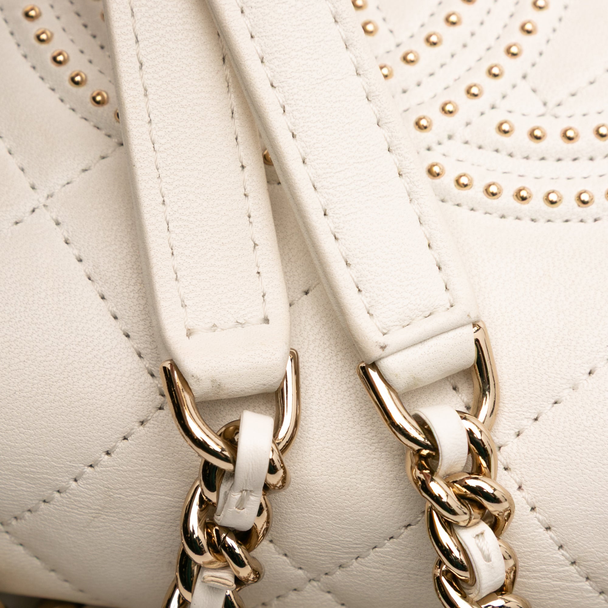 Quilted Lambskin Studded Beauty Begins Flap