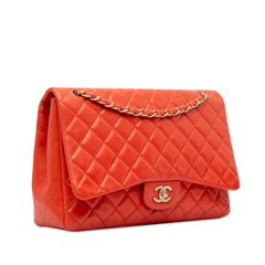 Maxi Classic Lambskin Single Flap
