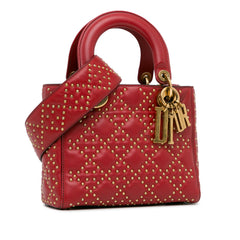 Small Lambskin Cannage Studded Supple Lady Dior_1