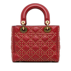 Small Lambskin Cannage Studded Supple Lady Dior