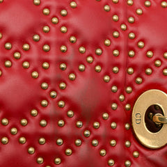 Small Lambskin Cannage Studded Supple Lady Dior