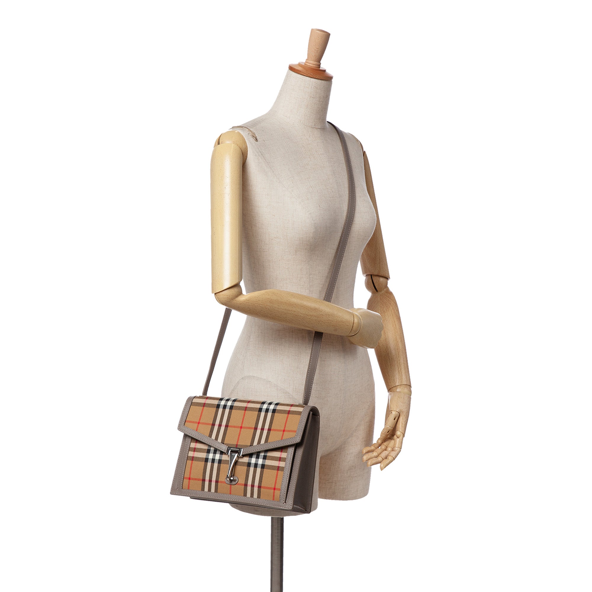 Small House Check Canvas Macken Crossbody