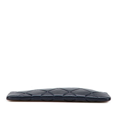 CC Large Quilted Lambskin O Case Clutch