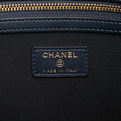 CC Large Quilted Lambskin O Case Clutch