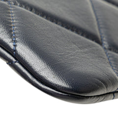CC Large Quilted Lambskin O Case Clutch