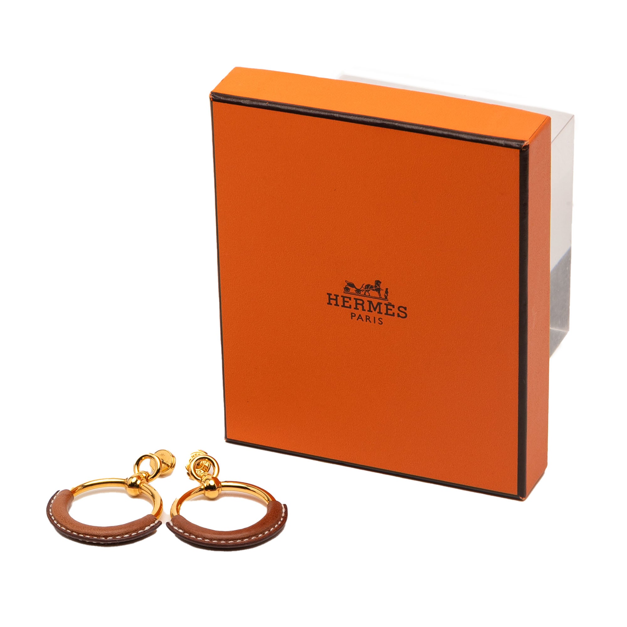 Gold Plated Barenia Loop Earrings