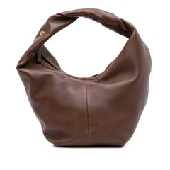 Leather Roman Stud Hobo Bag