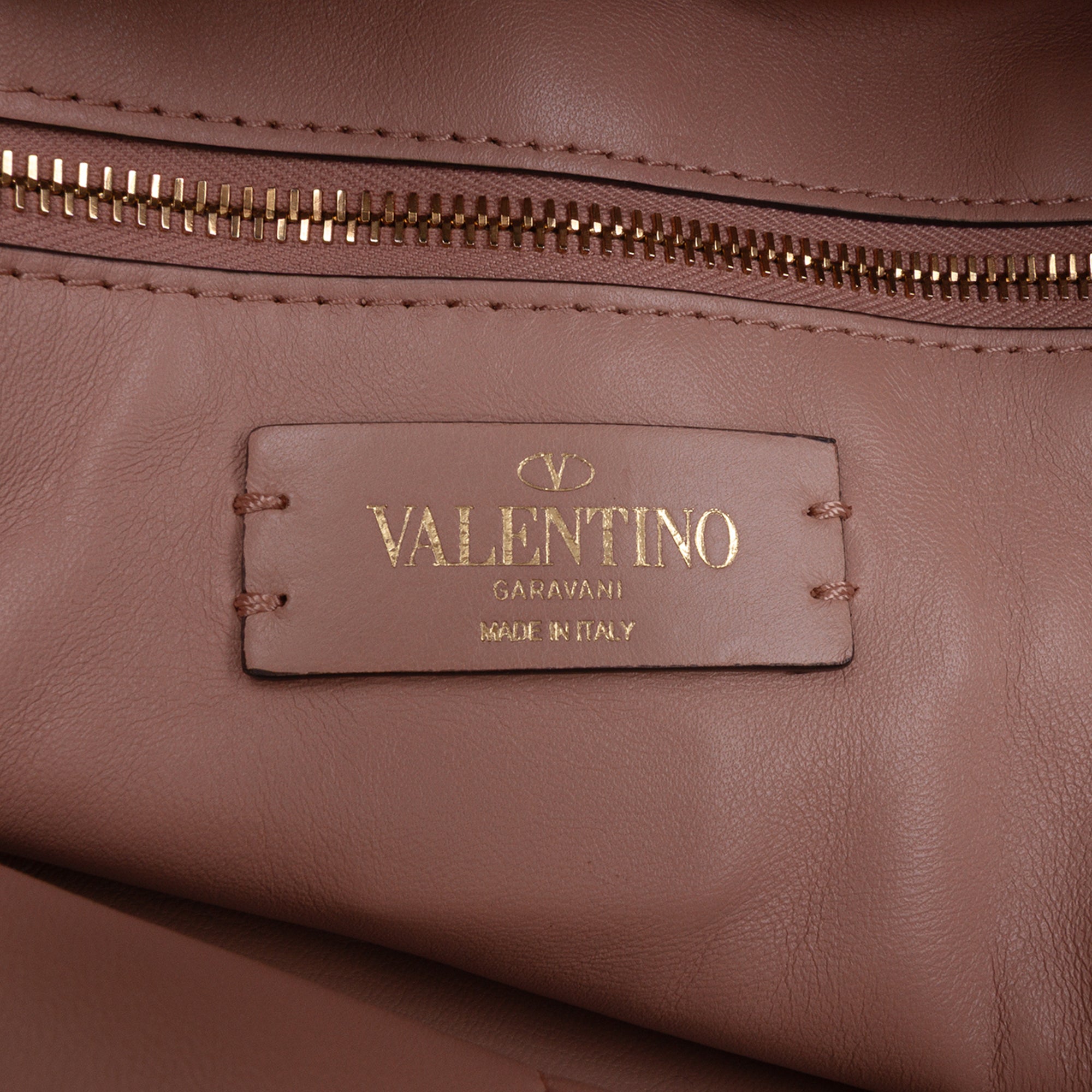 Leather Roman Stud Hobo Bag