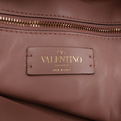 Leather Roman Stud Hobo Bag