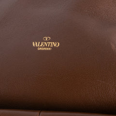 Leather Roman Stud Hobo Bag