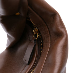 Leather Roman Stud Hobo Bag