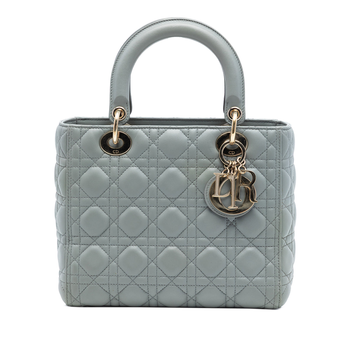Medium Lambskin Cannage Lady Dior