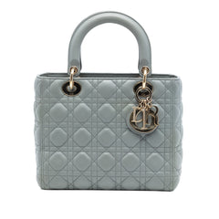 Medium Lambskin Cannage Lady Dior