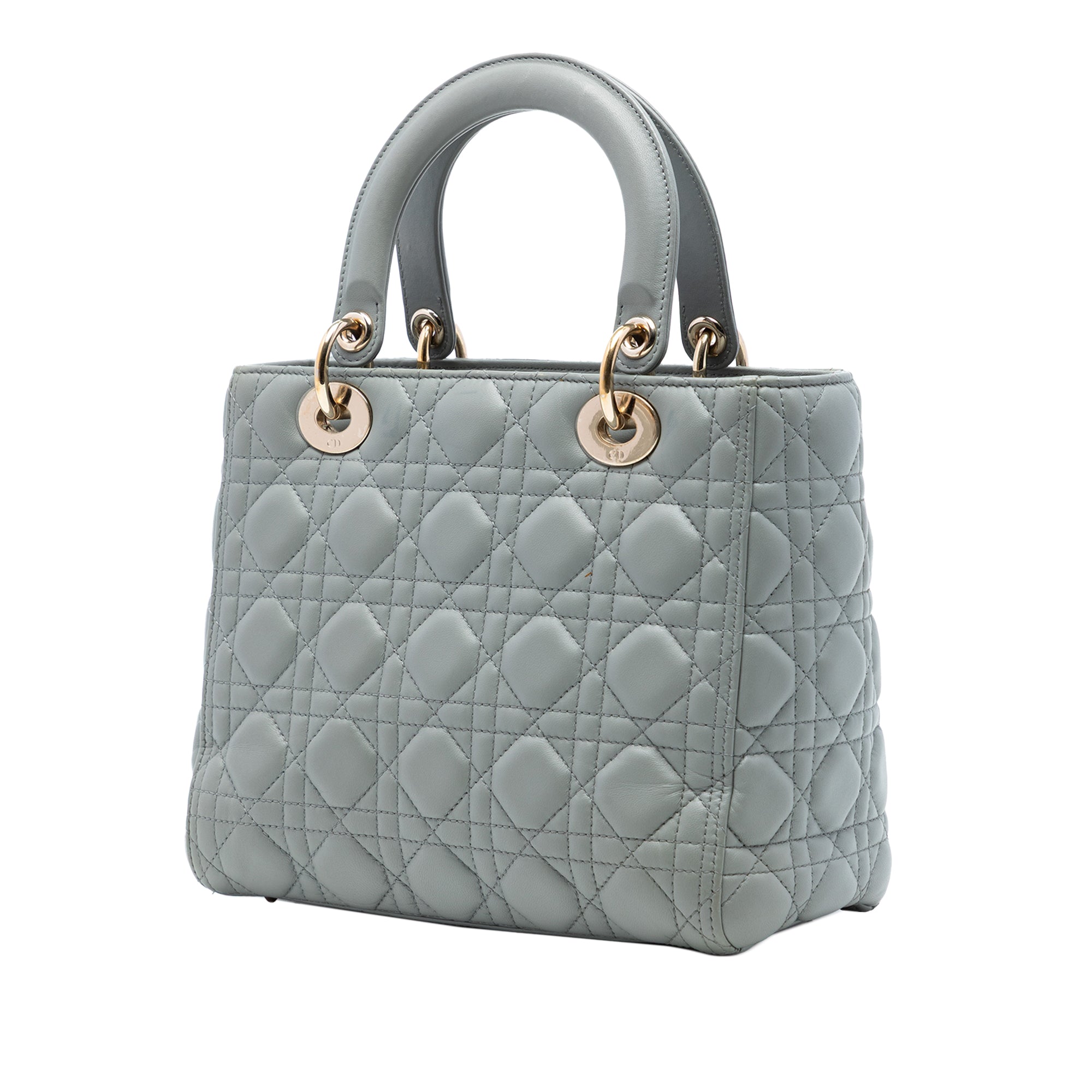 Medium Lambskin Cannage Lady Dior