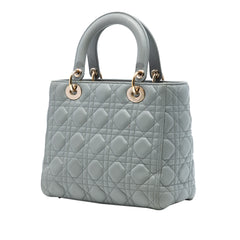 Medium Lambskin Cannage Lady Dior
