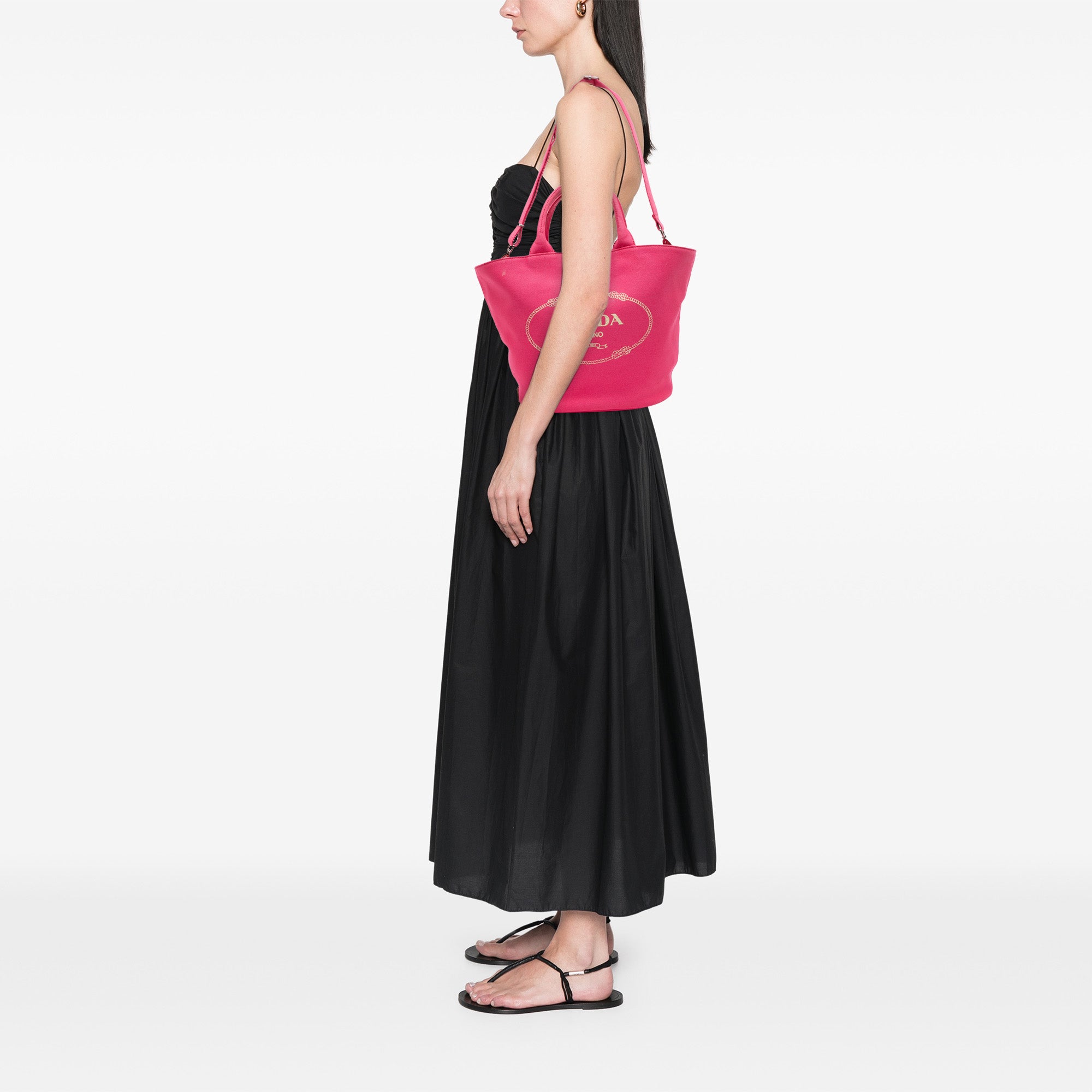 Medium Canvas Canapa Logo Convertible Shopping Tote