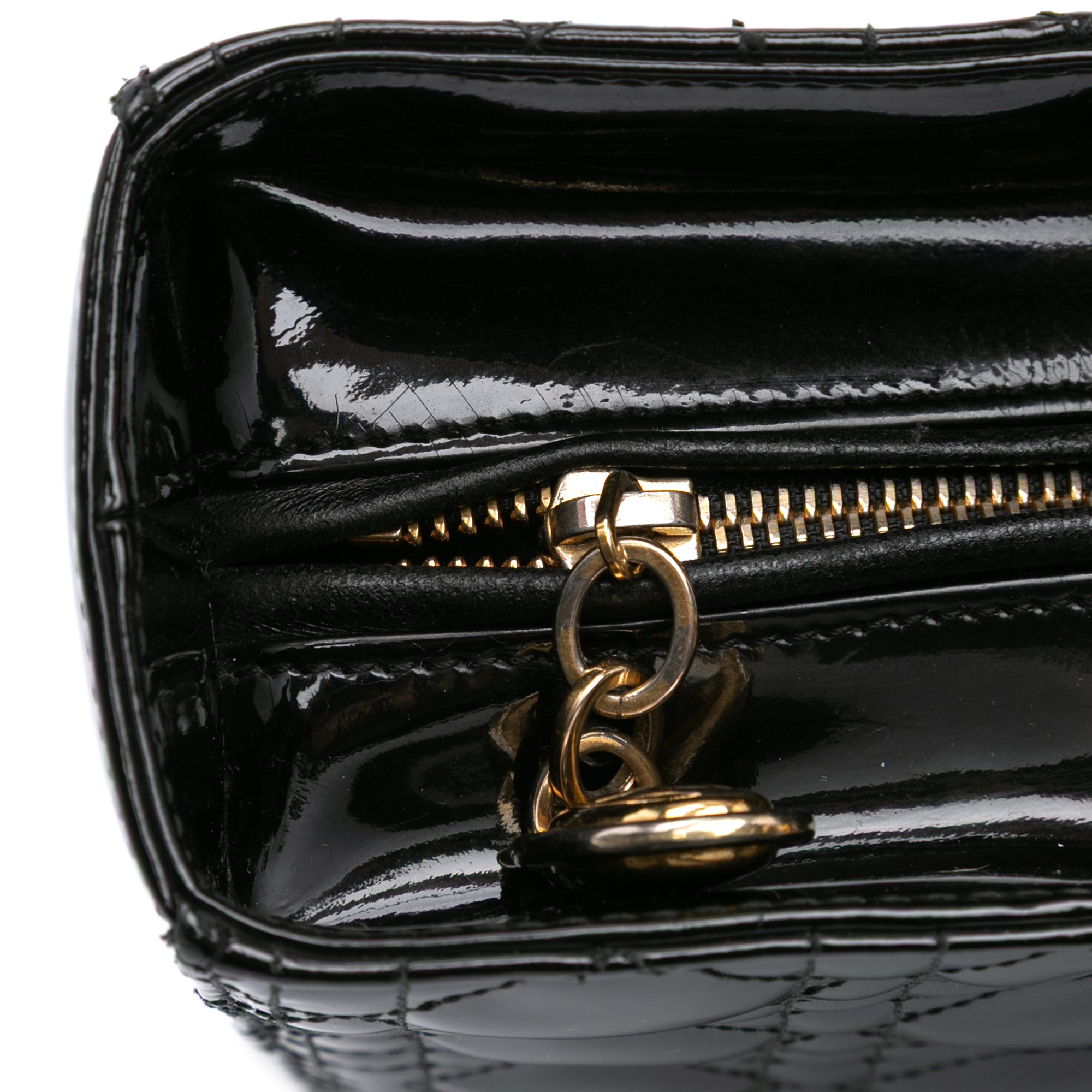 Large Patent Cannage Lady Dior