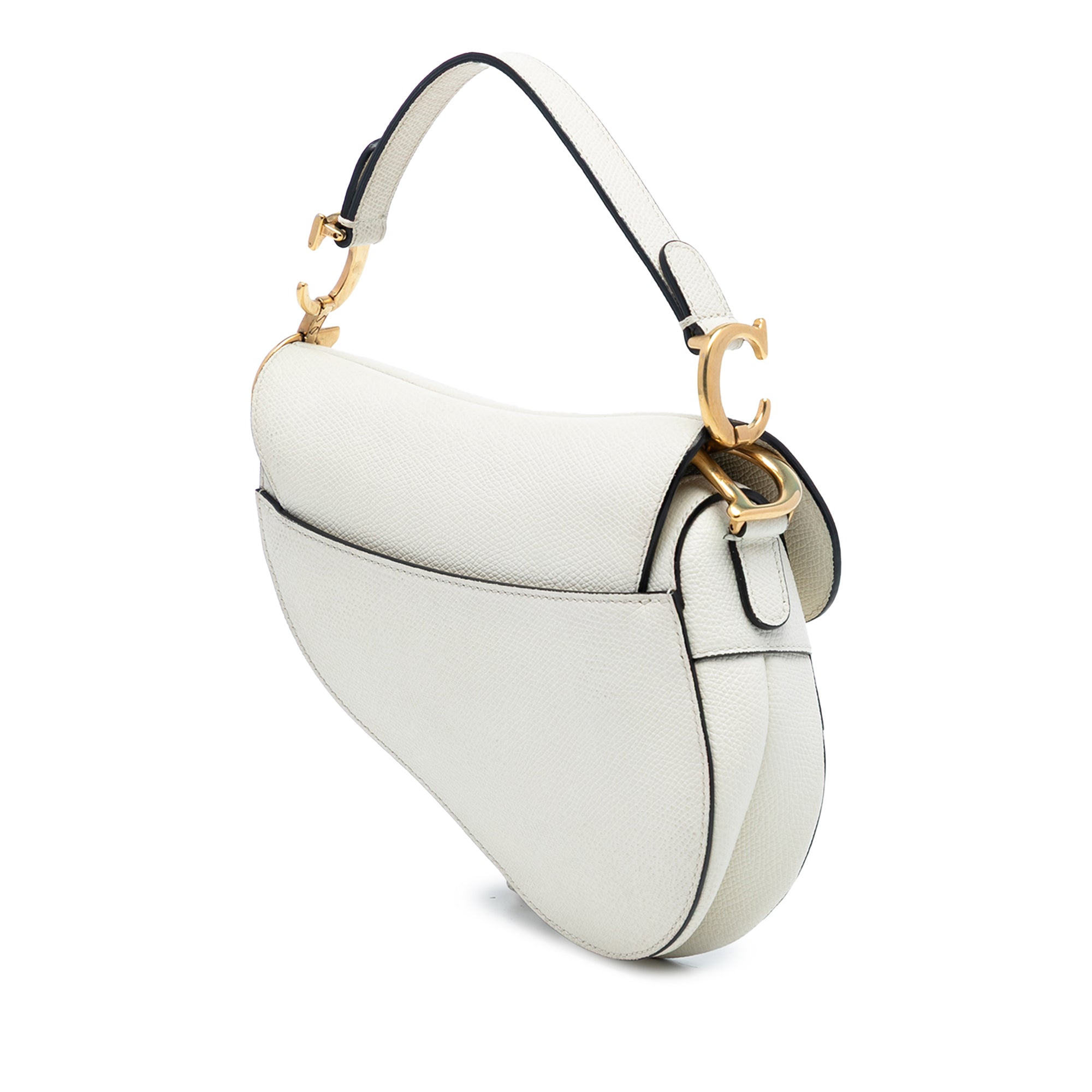 Mini Grained Calfskin Saddle Bag
