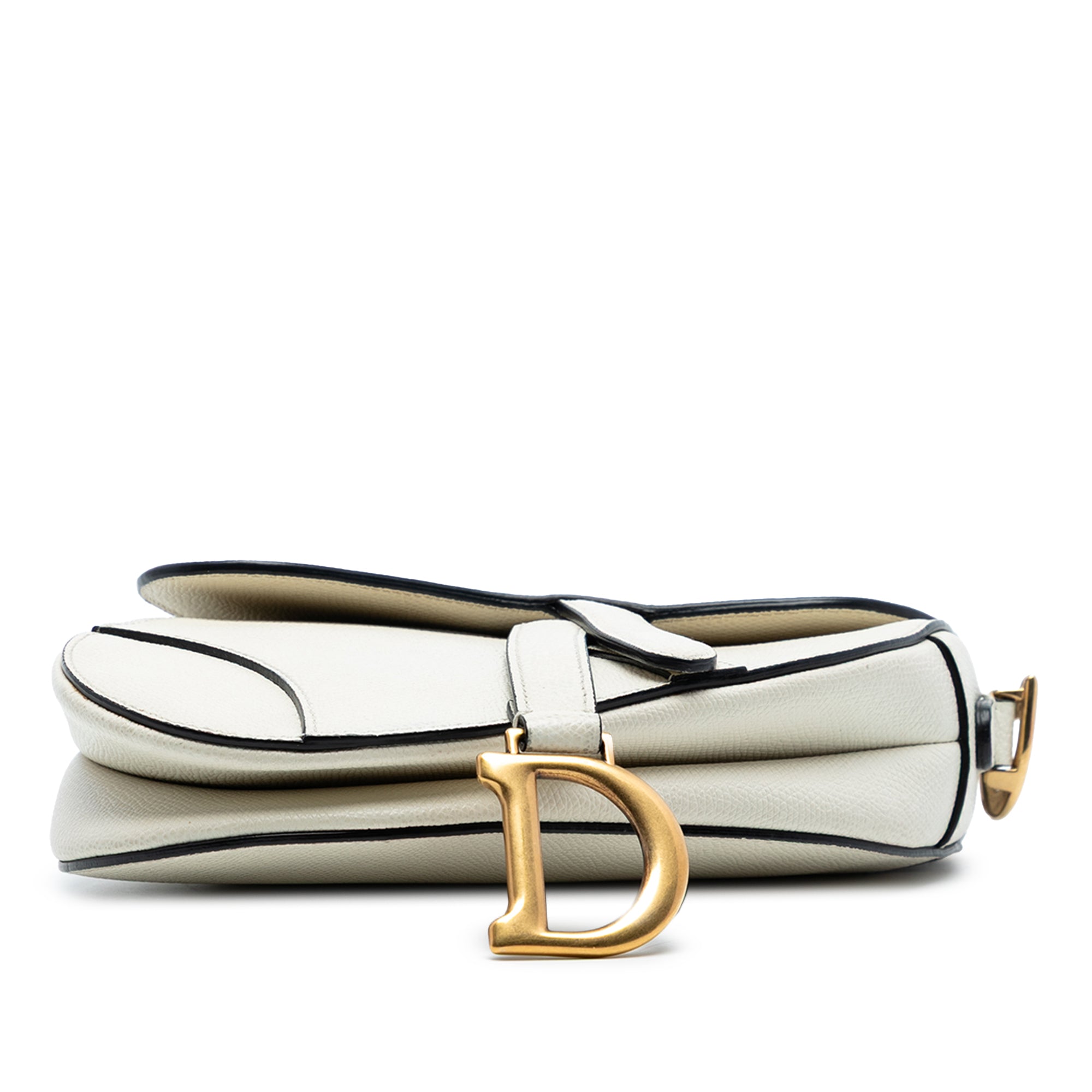 Mini Grained Calfskin Saddle Bag