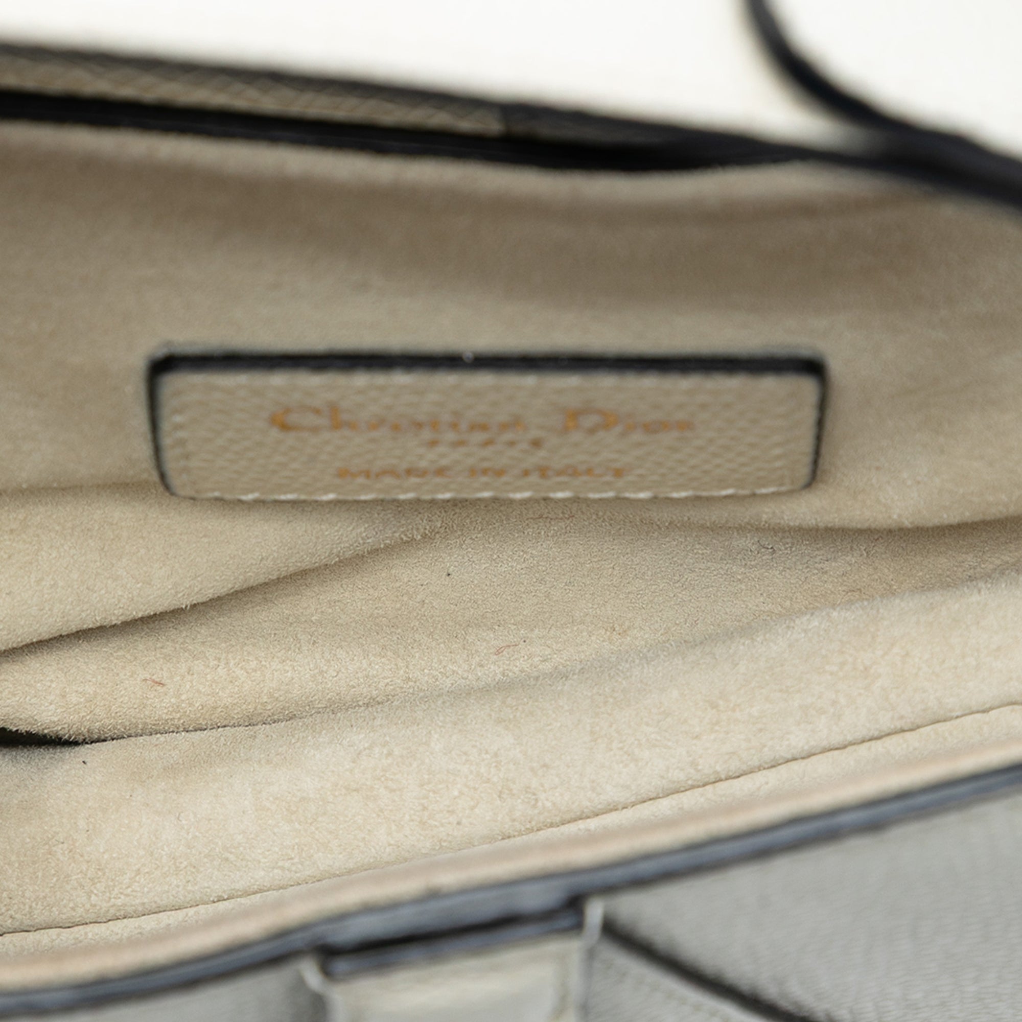Mini Grained Calfskin Saddle Bag
