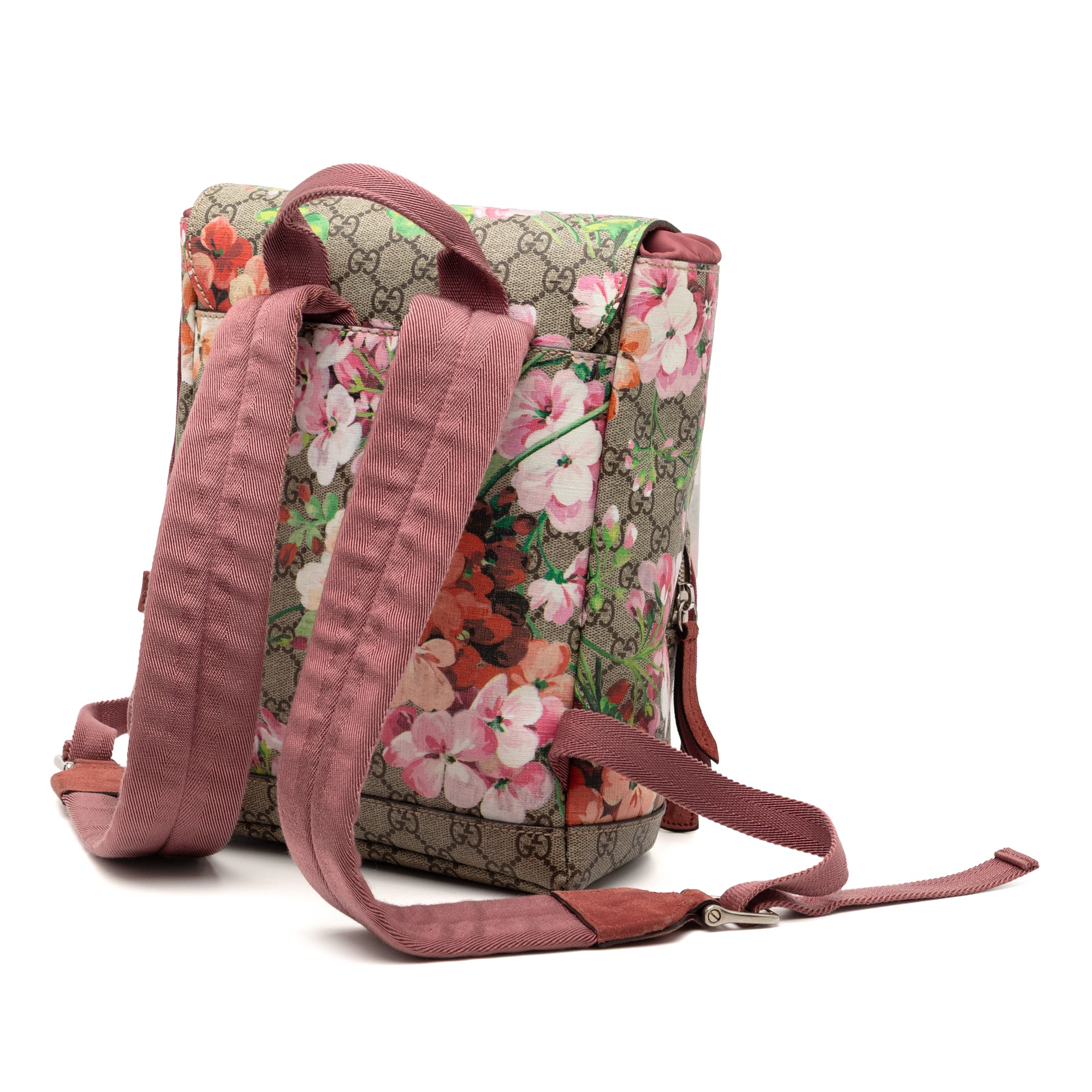 Small GG Supreme Blooms Single Buckle Backpack