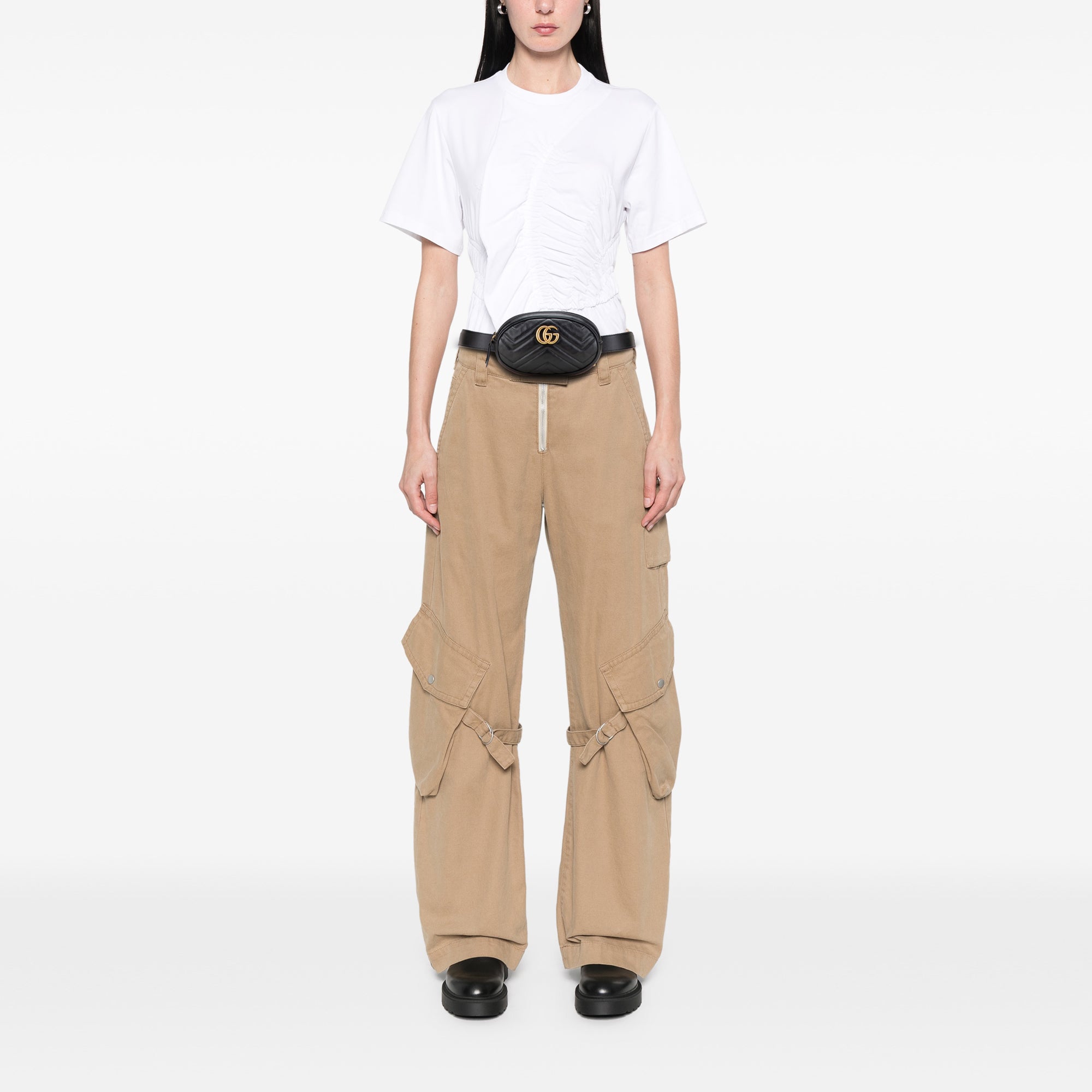 GG Marmont Matelasse Leather Belt Bag