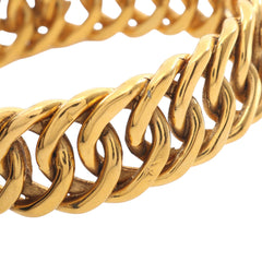 CC Gold Plated Chain Link Bangle Bracelet