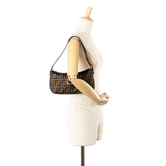 Zucca Canvas Double Flap Shoulder Bag