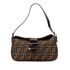 Zucca Canvas Double Flap Shoulder Bag