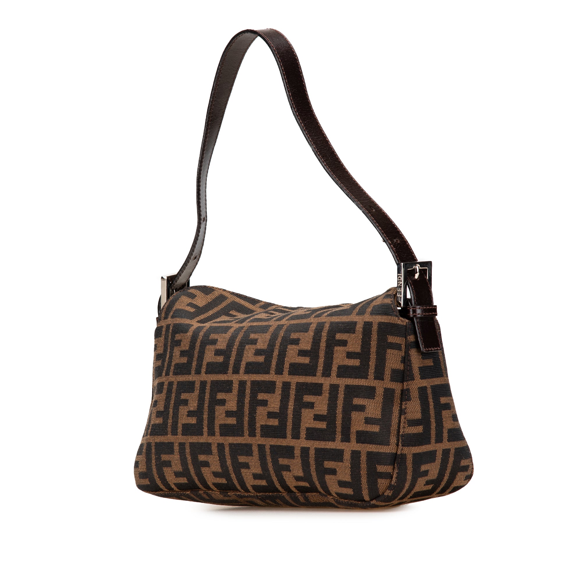 Zucca Canvas Double Flap Shoulder Bag
