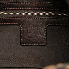 Zucca Canvas Double Flap Shoulder Bag