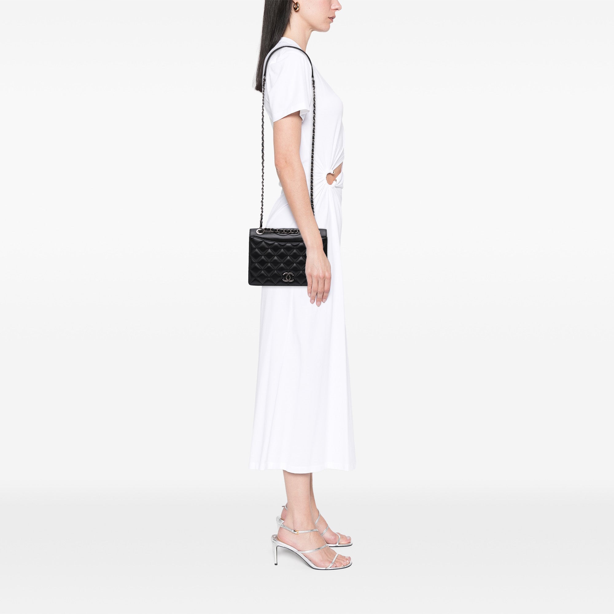 Medium Quilted Lambskin Ballerine Flap