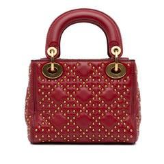 Mini Lambskin Cannage Studded Supple Lady Dior_2