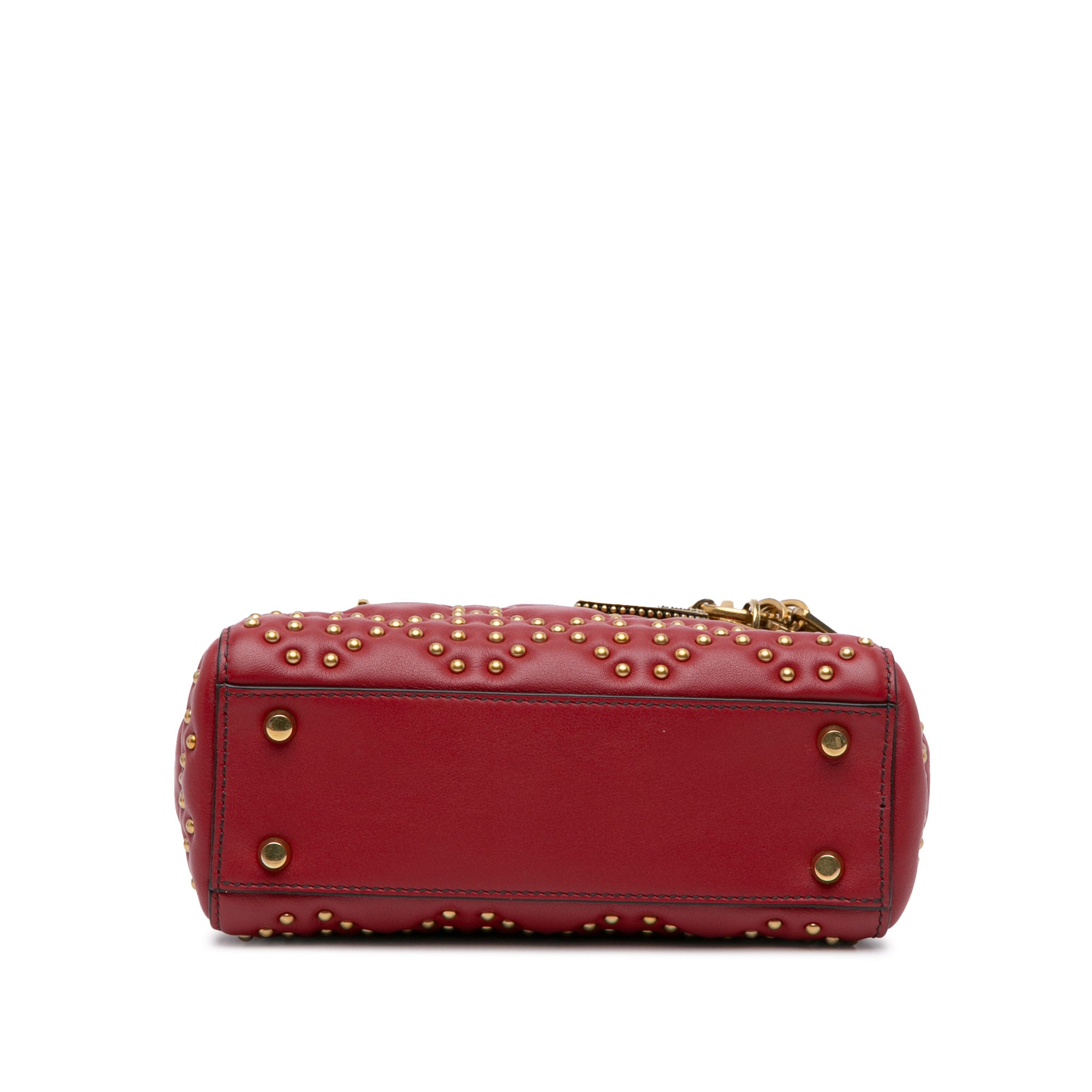 Mini Lambskin Cannage Studded Supple Lady Dior_3