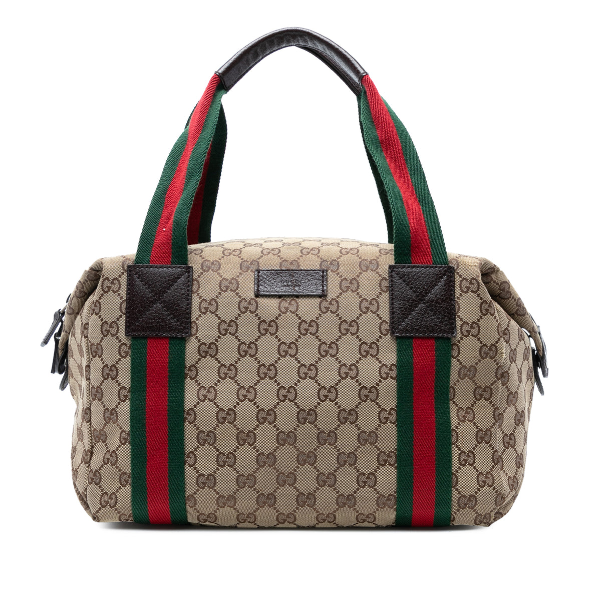 GG Canvas Web Duffle Bag
