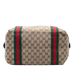 GG Canvas Web Duffle Bag