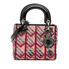 Mini Patent Sequined Lady Dior