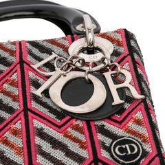 Mini Patent Sequined Lady Dior