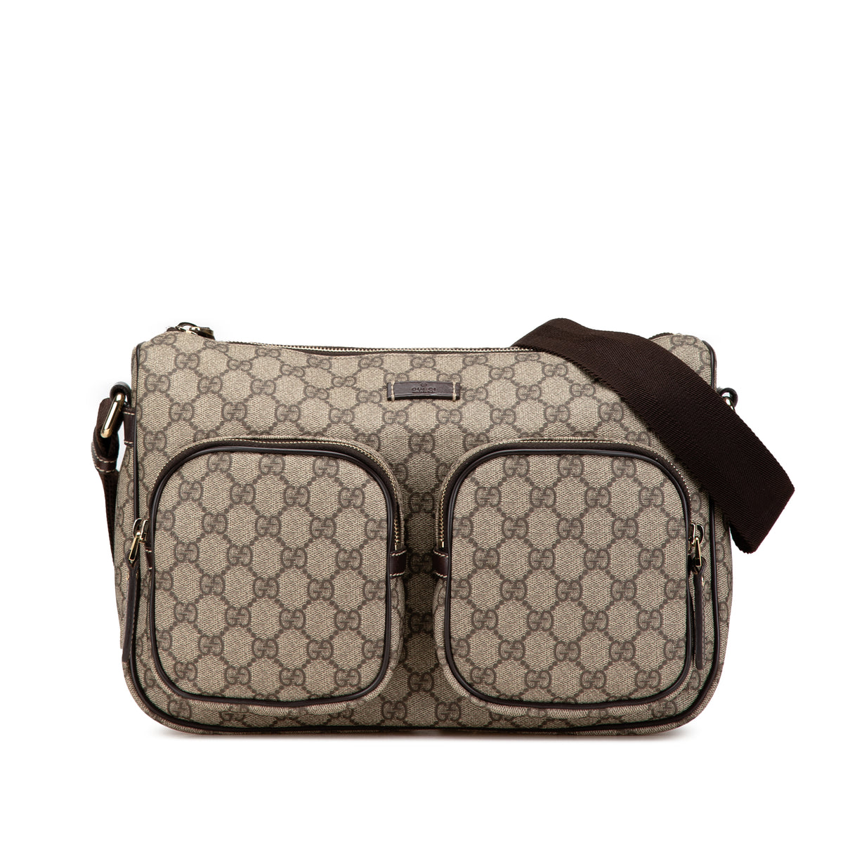 GG Supreme Double Pocket Crossbody