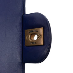 Medium Classic Chevron Lambskin Double Flap