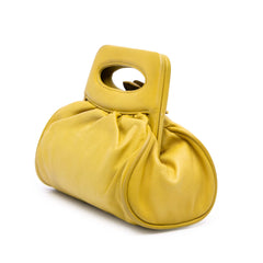 Lambskin Camellia Frame Clutch