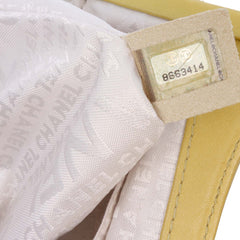 Lambskin Camellia Frame Clutch